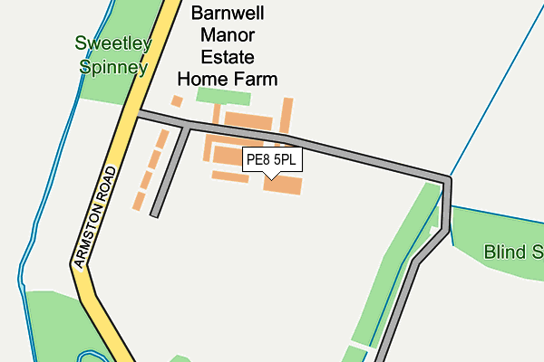PE8 5PL map - OS OpenMap – Local (Ordnance Survey) PE8 5PL map - OS OpenMap – Local (Ordnance Survey)