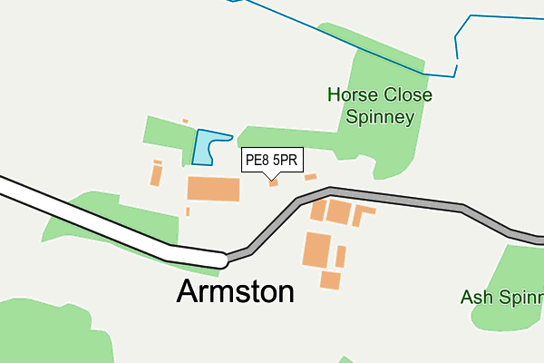 PE8 5PR map - OS OpenMap – Local (Ordnance Survey) PE8 5PR map - OS OpenMap – Local (Ordnance Survey)