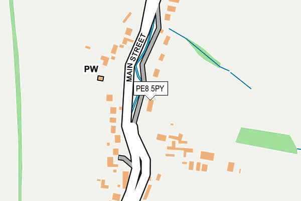 PE8 5PY map - OS OpenMap – Local (Ordnance Survey) PE8 5PY map - OS OpenMap – Local (Ordnance Survey)