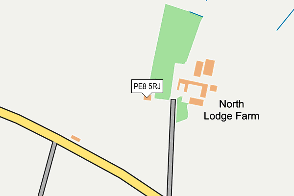 PE8 5RJ map - OS OpenMap – Local (Ordnance Survey)