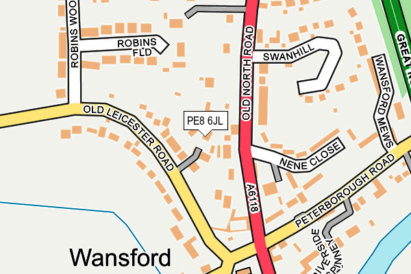 PE8 6JL map - OS OpenMap – Local (Ordnance Survey) PE8 6JL map - OS OpenMap – Local (Ordnance Survey)
