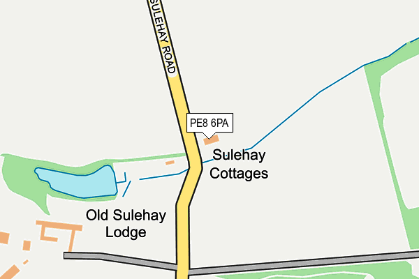 PE8 6PA map - OS OpenMap – Local (Ordnance Survey)