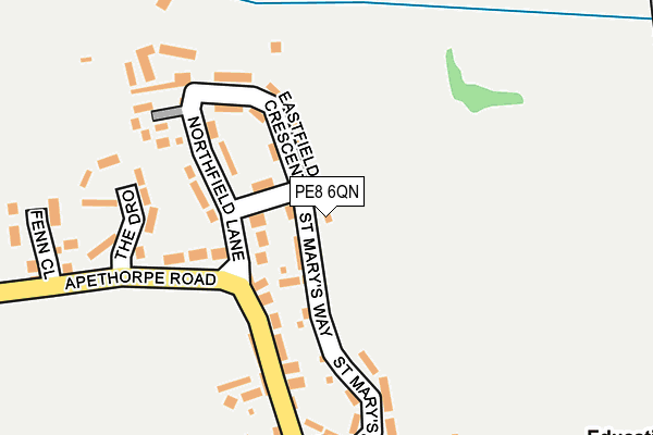 PE8 6QN map - OS OpenMap – Local (Ordnance Survey) PE8 6QN map - OS OpenMap – Local (Ordnance Survey)