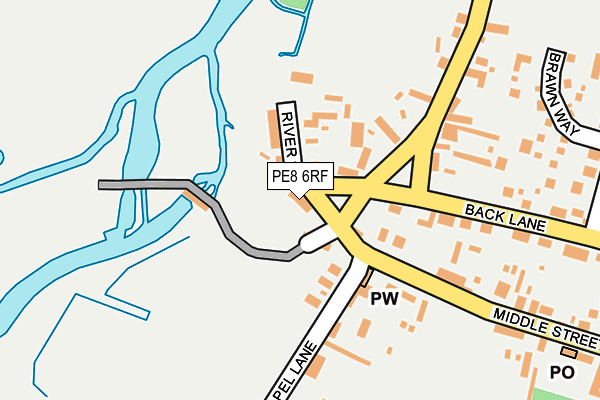 PE8 6RF map - OS OpenMap – Local (Ordnance Survey) PE8 6RF map - OS OpenMap – Local (Ordnance Survey)