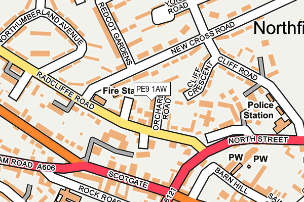 PE9 1AW map - OS OpenMap – Local (Ordnance Survey) PE9 1AW map - OS OpenMap – Local (Ordnance Survey)