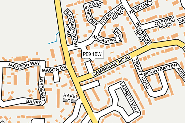 PE9 1BW map - OS OpenMap – Local (Ordnance Survey) PE9 1BW map - OS OpenMap – Local (Ordnance Survey)