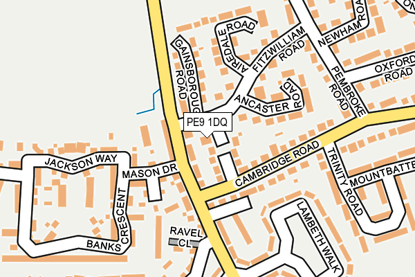 PE9 1DQ map - OS OpenMap – Local (Ordnance Survey) PE9 1DQ map - OS OpenMap – Local (Ordnance Survey)