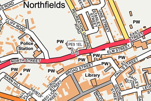 PE9 1EL map - OS OpenMap – Local (Ordnance Survey) PE9 1EL map - OS OpenMap – Local (Ordnance Survey)