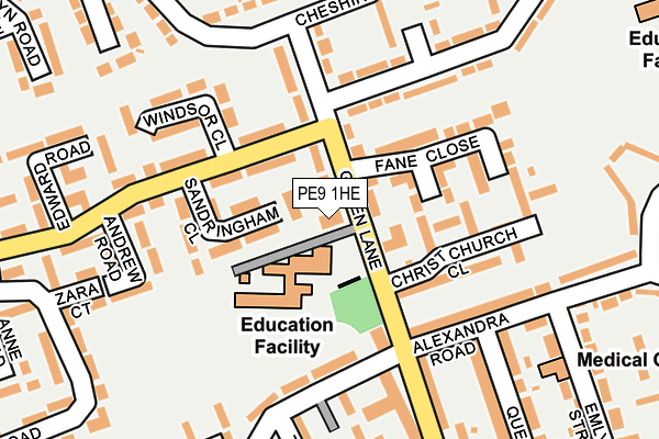 PE9 1HE map - OS OpenMap – Local (Ordnance Survey) PE9 1HE map - OS OpenMap – Local (Ordnance Survey)