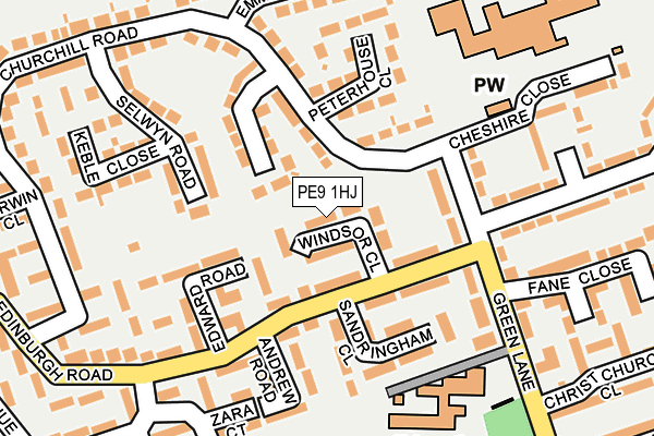 PE9 1HJ map - OS OpenMap – Local (Ordnance Survey) PE9 1HJ map - OS OpenMap – Local (Ordnance Survey)
