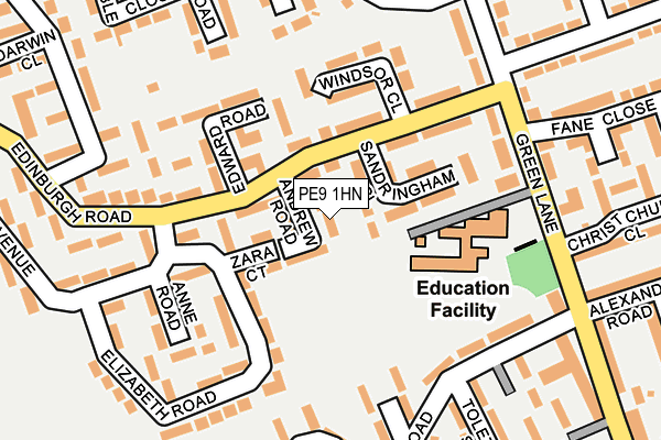 PE9 1HN map - OS OpenMap – Local (Ordnance Survey) PE9 1HN map - OS OpenMap – Local (Ordnance Survey)