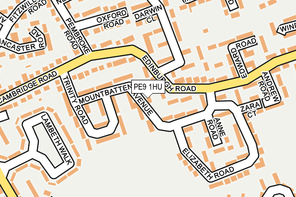 PE9 1HU map - OS OpenMap – Local (Ordnance Survey) PE9 1HU map - OS OpenMap – Local (Ordnance Survey)