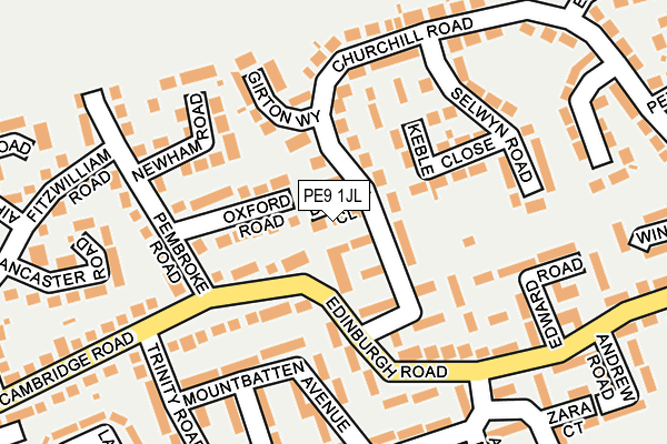PE9 1JL map - OS OpenMap – Local (Ordnance Survey) PE9 1JL map - OS OpenMap – Local (Ordnance Survey)