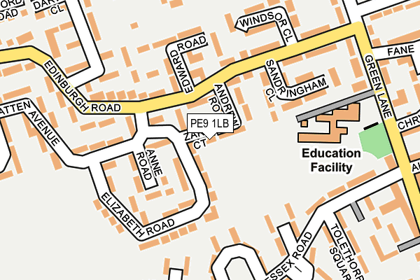 PE9 1LB map - OS OpenMap – Local (Ordnance Survey) PE9 1LB map - OS OpenMap – Local (Ordnance Survey)
