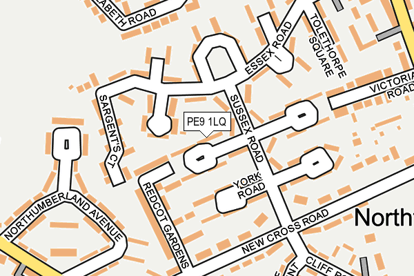 PE9 1LQ map - OS OpenMap – Local (Ordnance Survey) PE9 1LQ map - OS OpenMap – Local (Ordnance Survey)