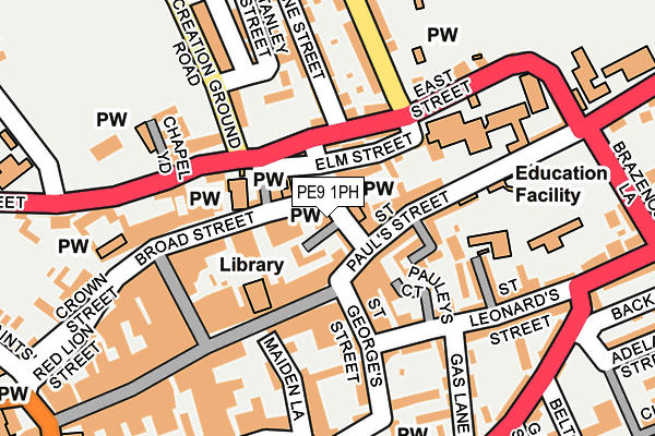 PE9 1PH map - OS OpenMap – Local (Ordnance Survey) PE9 1PH map - OS OpenMap – Local (Ordnance Survey)