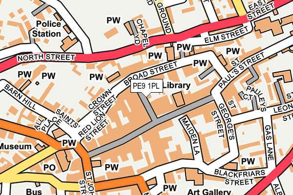 PE9 1PL map - OS OpenMap – Local (Ordnance Survey) PE9 1PL map - OS OpenMap – Local (Ordnance Survey)