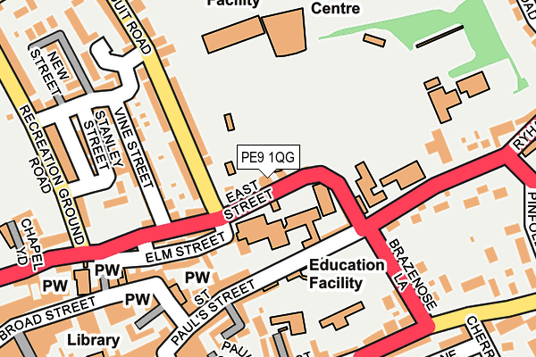 PE9 1QG map - OS OpenMap – Local (Ordnance Survey) PE9 1QG map - OS OpenMap – Local (Ordnance Survey)