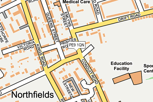 PE9 1QN map - OS OpenMap – Local (Ordnance Survey) PE9 1QN map - OS OpenMap – Local (Ordnance Survey)
