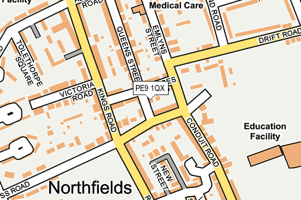 PE9 1QX map - OS OpenMap – Local (Ordnance Survey) PE9 1QX map - OS OpenMap – Local (Ordnance Survey)