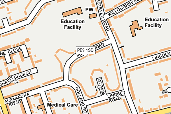 PE9 1SD map - OS OpenMap – Local (Ordnance Survey) PE9 1SD map - OS OpenMap – Local (Ordnance Survey)