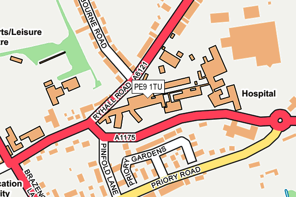 PE9 1TU map - OS OpenMap – Local (Ordnance Survey) PE9 1TU map - OS OpenMap – Local (Ordnance Survey)