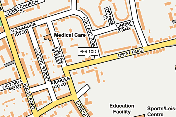 PE9 1XD map - OS OpenMap – Local (Ordnance Survey) PE9 1XD map - OS OpenMap – Local (Ordnance Survey)