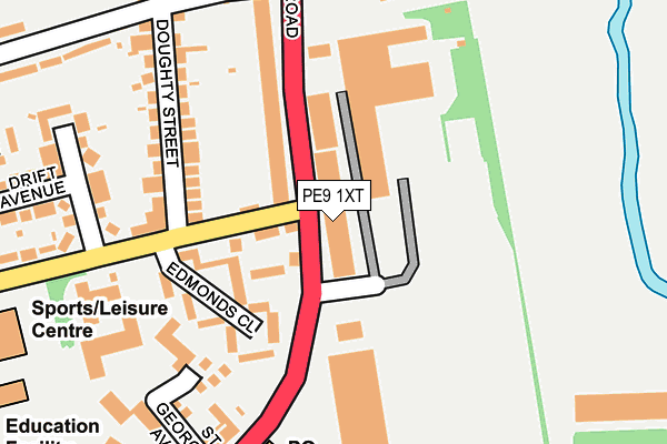 PE9 1XT map - OS OpenMap – Local (Ordnance Survey) PE9 1XT map - OS OpenMap – Local (Ordnance Survey)
