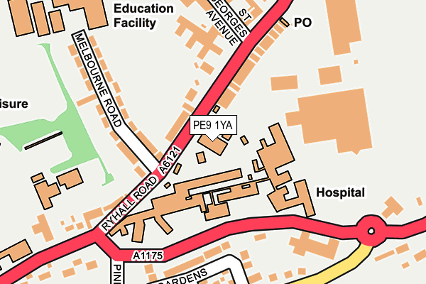 PE9 1YA map - OS OpenMap – Local (Ordnance Survey) PE9 1YA map - OS OpenMap – Local (Ordnance Survey)