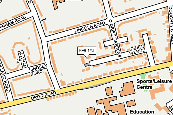 PE9 1YJ map - OS OpenMap – Local (Ordnance Survey) PE9 1YJ map - OS OpenMap – Local (Ordnance Survey)
