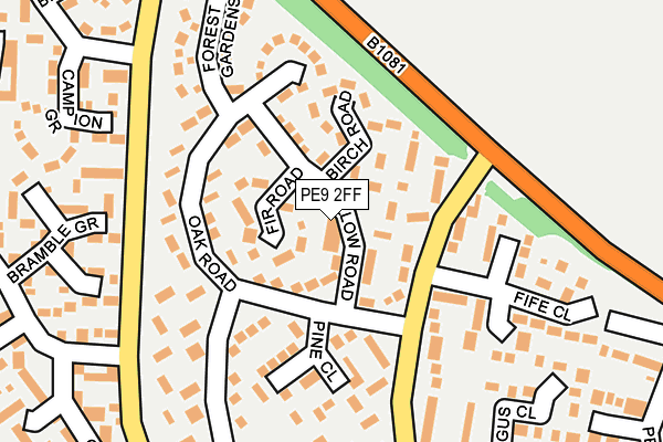 PE9 2FF map - OS OpenMap – Local (Ordnance Survey) PE9 2FF map - OS OpenMap – Local (Ordnance Survey)
