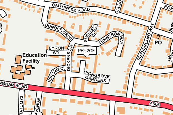 PE9 2GF map - OS OpenMap – Local (Ordnance Survey) PE9 2GF map - OS OpenMap – Local (Ordnance Survey)