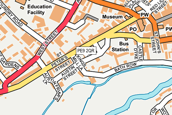 PE9 2QR map - OS OpenMap – Local (Ordnance Survey) PE9 2QR map - OS OpenMap – Local (Ordnance Survey)