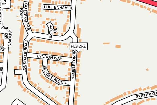 PE9 2RZ map - OS OpenMap – Local (Ordnance Survey) PE9 2RZ map - OS OpenMap – Local (Ordnance Survey)