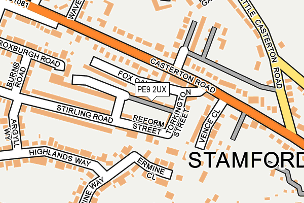 PE9 2UX map - OS OpenMap – Local (Ordnance Survey) PE9 2UX map - OS OpenMap – Local (Ordnance Survey)