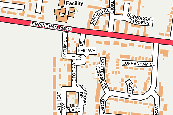 PE9 2WH map - OS OpenMap – Local (Ordnance Survey) PE9 2WH map - OS OpenMap – Local (Ordnance Survey)