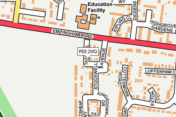 PE9 2WQ map - OS OpenMap – Local (Ordnance Survey) PE9 2WQ map - OS OpenMap – Local (Ordnance Survey)