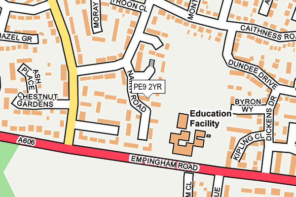 PE9 2YR map - OS OpenMap – Local (Ordnance Survey) PE9 2YR map - OS OpenMap – Local (Ordnance Survey)