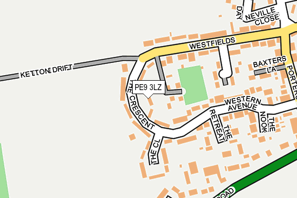 PE9 3LZ map - OS OpenMap – Local (Ordnance Survey) PE9 3LZ map - OS OpenMap – Local (Ordnance Survey)