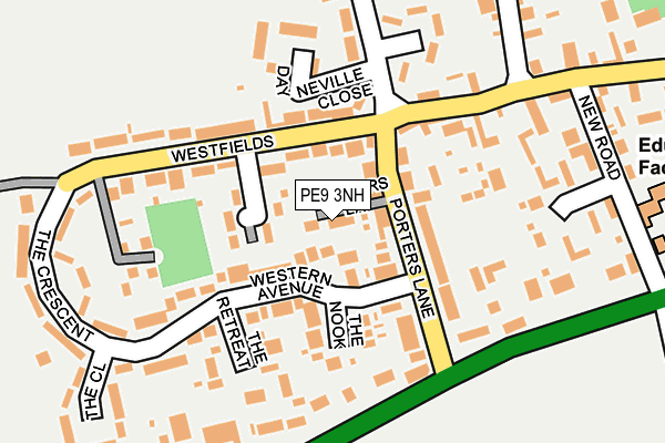 PE9 3NH map - OS OpenMap – Local (Ordnance Survey) PE9 3NH map - OS OpenMap – Local (Ordnance Survey)