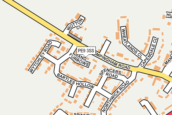 PE9 3SS map - OS OpenMap – Local (Ordnance Survey) PE9 3SS map - OS OpenMap – Local (Ordnance Survey)