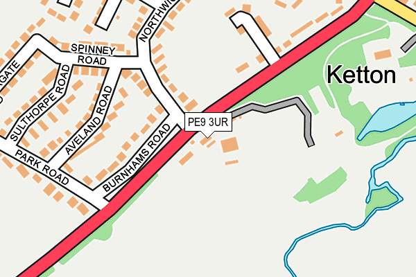 PE9 3UR map - OS OpenMap – Local (Ordnance Survey) PE9 3UR map - OS OpenMap – Local (Ordnance Survey)