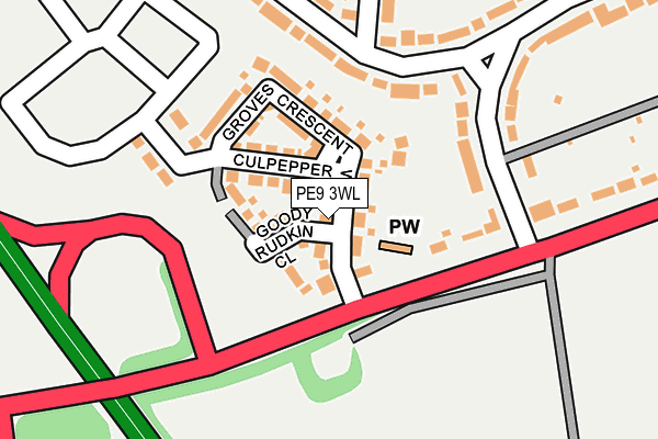 PE9 3WL map - OS OpenMap – Local (Ordnance Survey) PE9 3WL map - OS OpenMap – Local (Ordnance Survey)