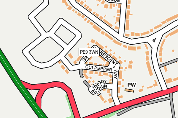 PE9 3WN map - OS OpenMap – Local (Ordnance Survey) PE9 3WN map - OS OpenMap – Local (Ordnance Survey)