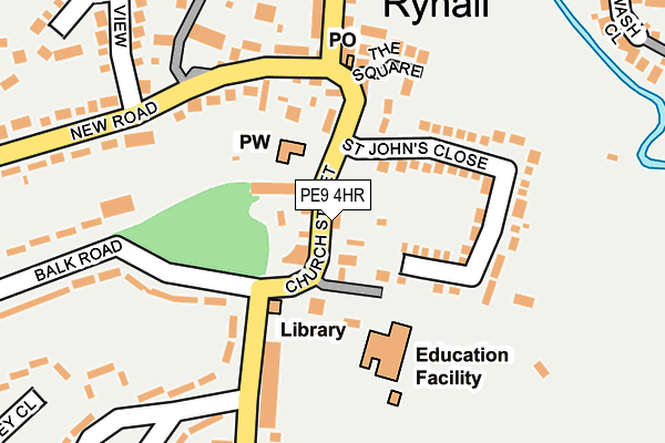PE9 4HR map - OS OpenMap – Local (Ordnance Survey) PE9 4HR map - OS OpenMap – Local (Ordnance Survey)