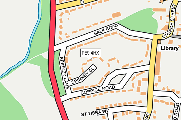 PE9 4HX map - OS OpenMap – Local (Ordnance Survey) PE9 4HX map - OS OpenMap – Local (Ordnance Survey)