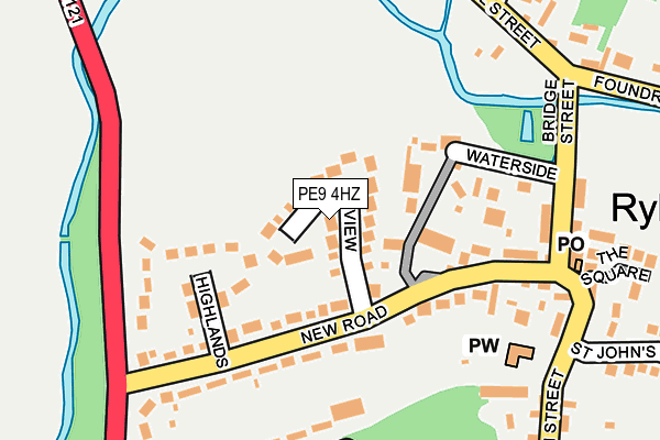 PE9 4HZ map - OS OpenMap – Local (Ordnance Survey) PE9 4HZ map - OS OpenMap – Local (Ordnance Survey)