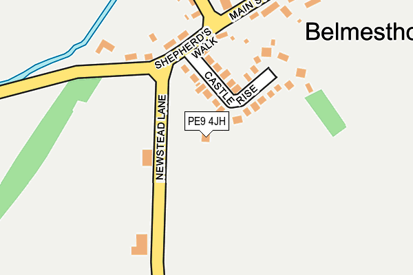 PE9 4JH map - OS OpenMap – Local (Ordnance Survey) PE9 4JH map - OS OpenMap – Local (Ordnance Survey)