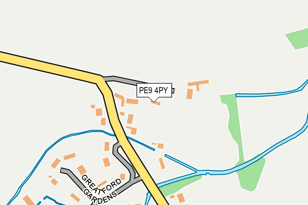 PE9 4PY map - OS OpenMap – Local (Ordnance Survey) PE9 4PY map - OS OpenMap – Local (Ordnance Survey)