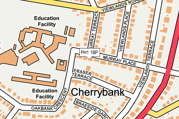 PH1 1BP map - OS OpenMap – Local (Ordnance Survey) PH1 1BP map - OS OpenMap – Local (Ordnance Survey)